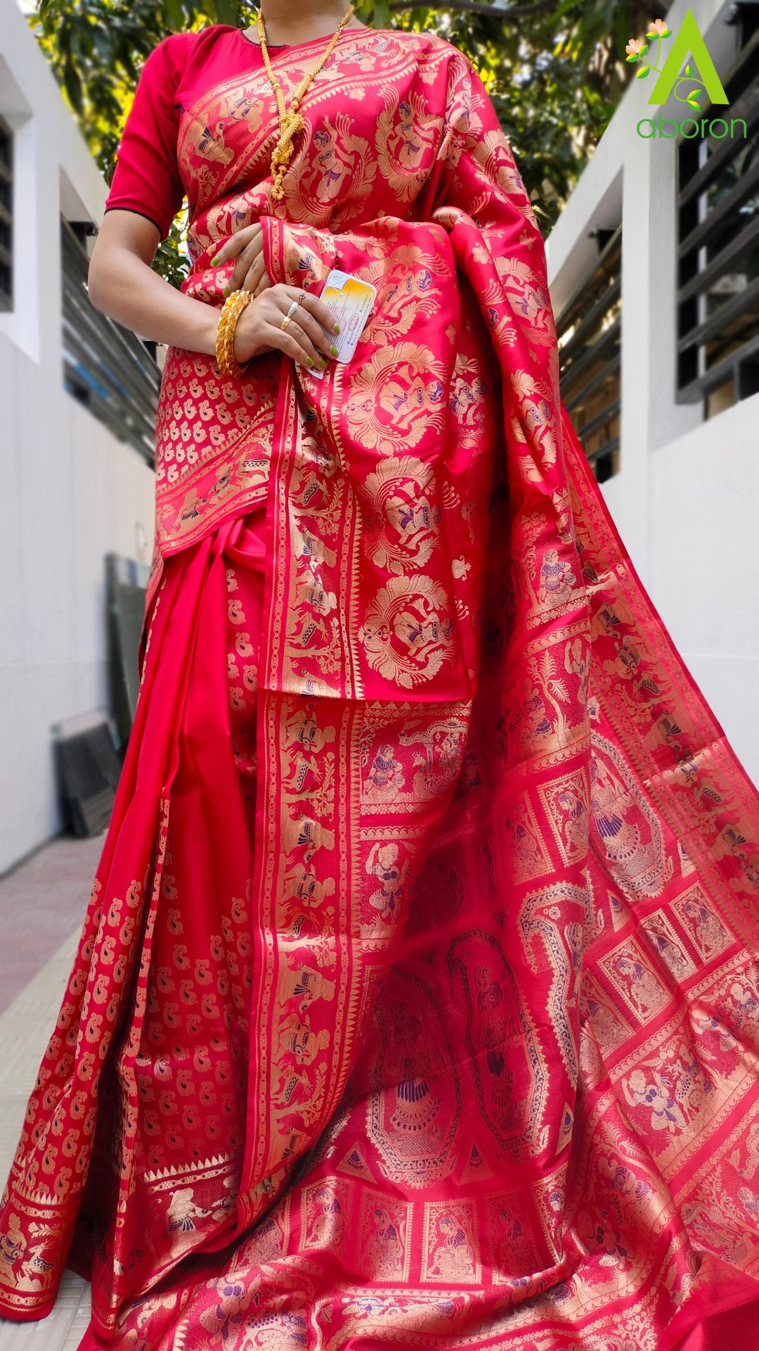 Indian Ethnic Swarnachari Silk Saree – banglarsare